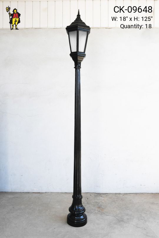 Park Style Eight Foot Lamp Post (Larger Head)