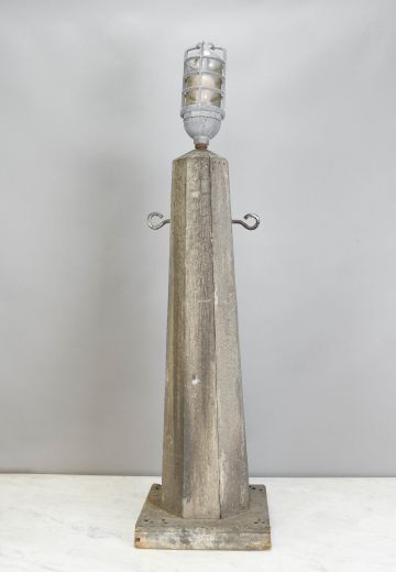 Wooden Pier Posts w/Chain/Rope Holder