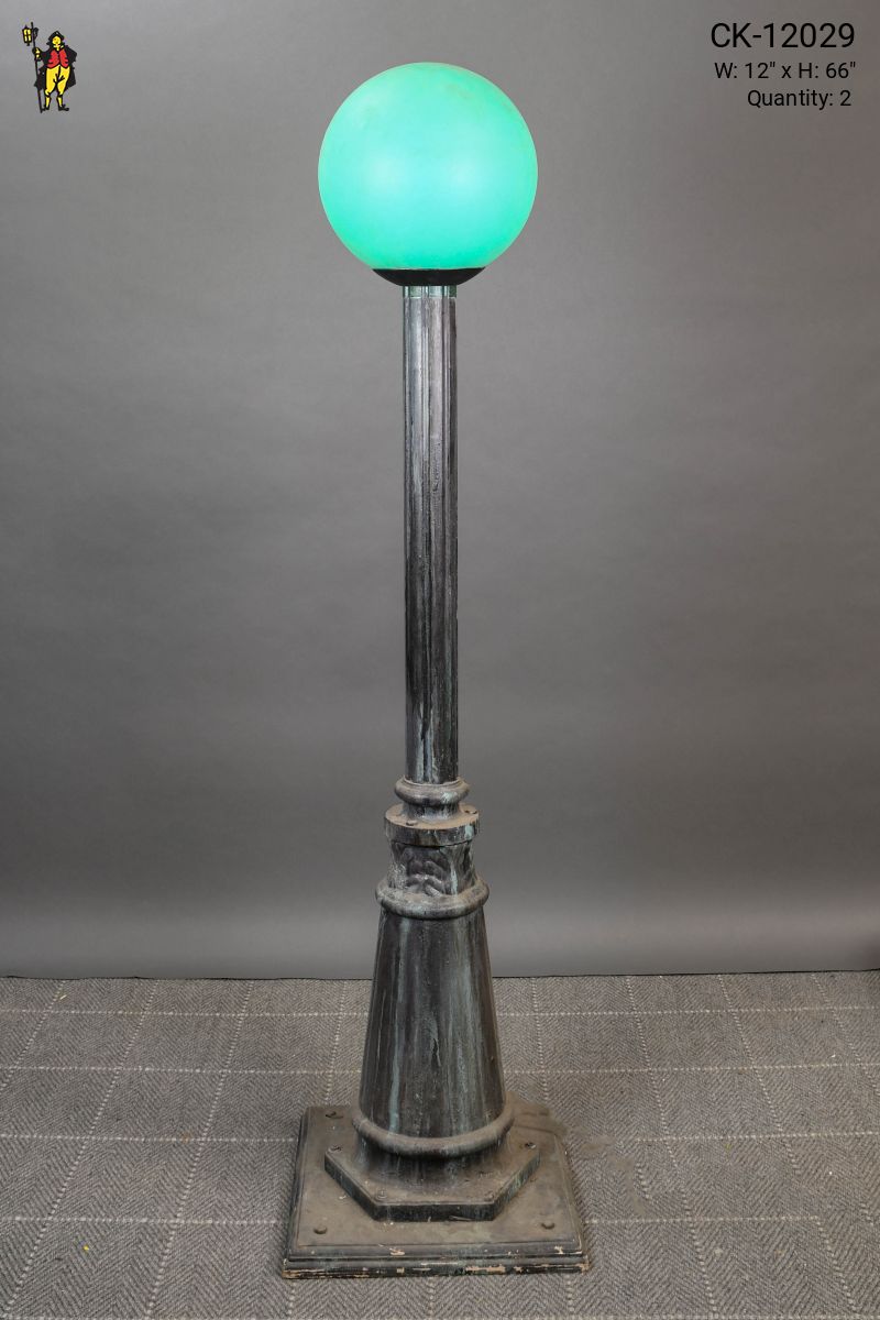 Green globe lamp on sale