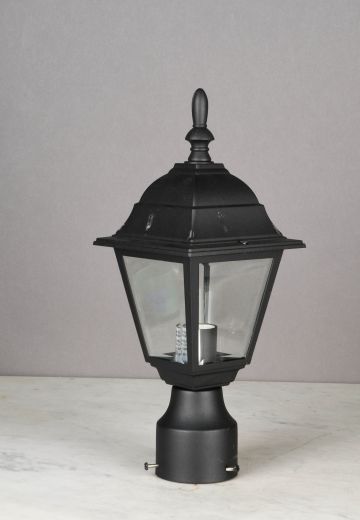Black Traditional Park Style Newel Post Head