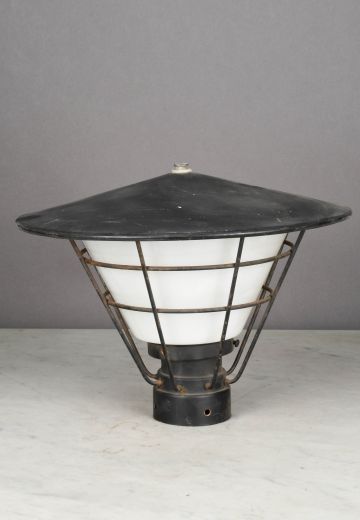 Black Caged Newel/Lamp Post Head (3in)