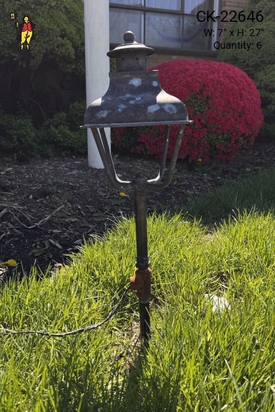 Black Distressed Patio Light
