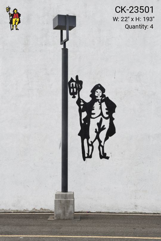 16' Down Light Lamp Post