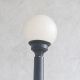 Eight Foot Lamp Post w/White Globe Head #0