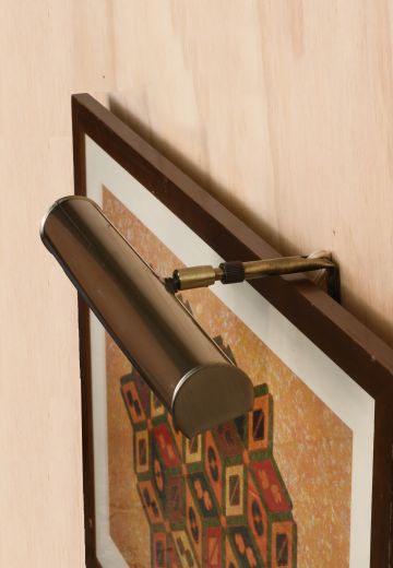 Adjustable 14" Brass Picture Light