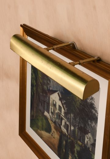 Traditional 21" Satin Brass Picture Light