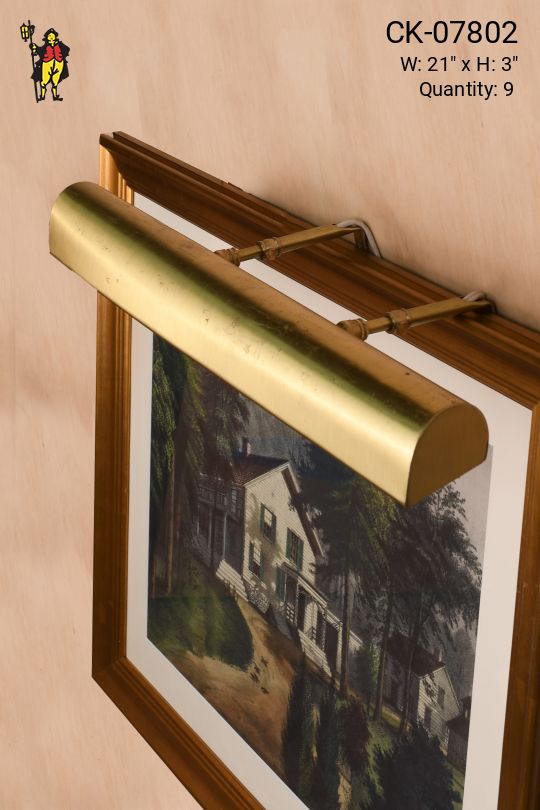 Traditional 21" Satin Brass Picture Light