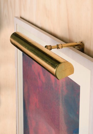 Polished Brass 15" Picture Light
