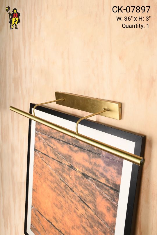 Satin Brass 36" Picture Light