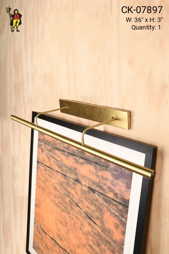 Satin Brass 36" Picture Light