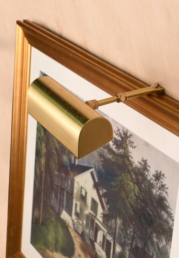 Traditional Satin Brass 8" Picture Light