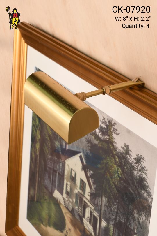 Traditional Satin Brass 8" Picture Light