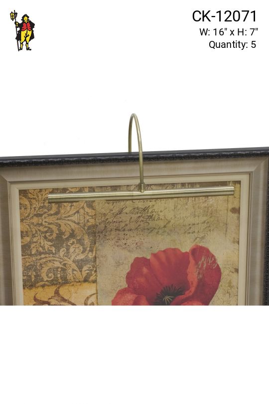 16" Antique Brass Picture Light
