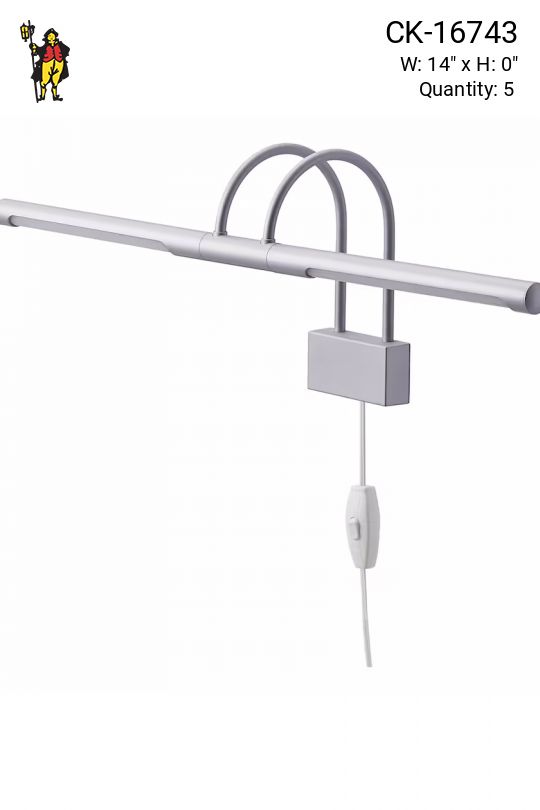 14" Nickel Halogen Picture Light