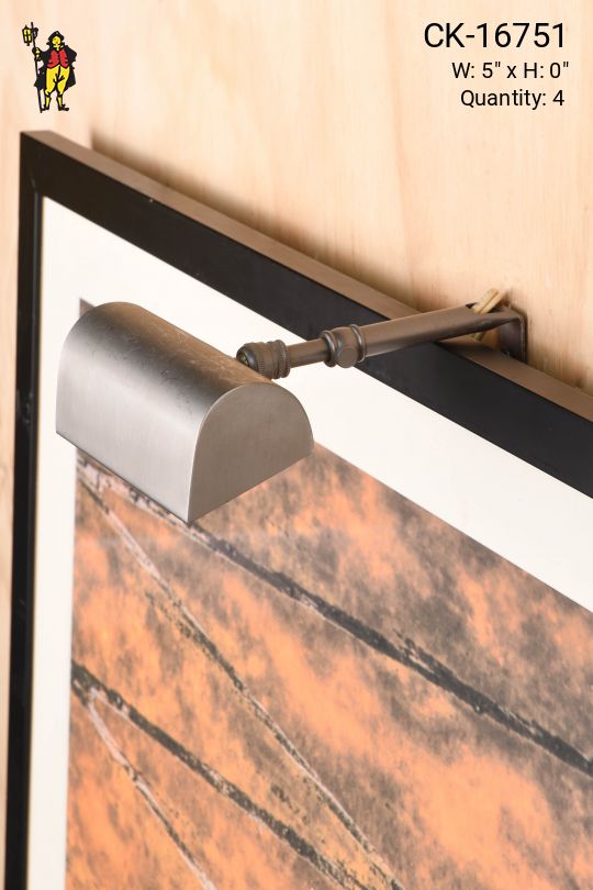 5" Nickel Picture Light