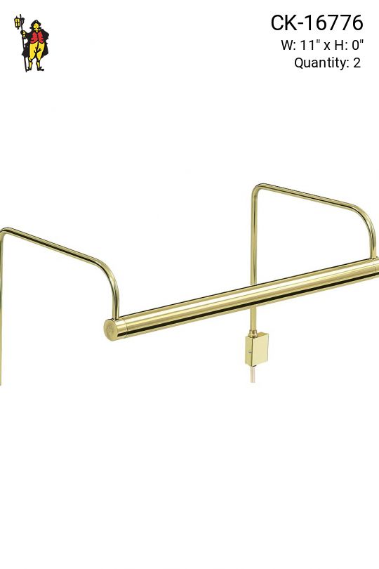 11" Polished Brass Picture Light