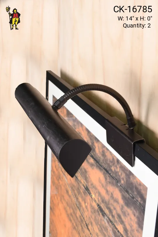 14" Bronze Clamp Picture Light