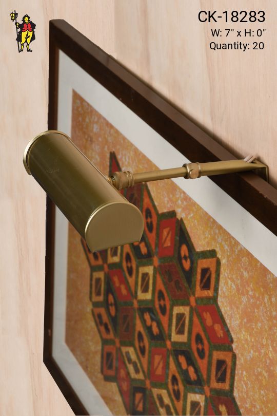 Antique Brass 7" Picture Light