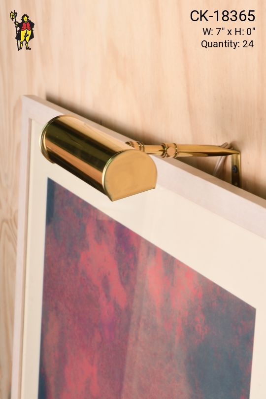 Polished Brass 7" Picture Light