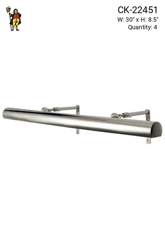 30" Polished Nickel Picture Light