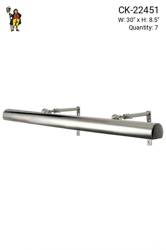 30" Polished Nickel Picture Light