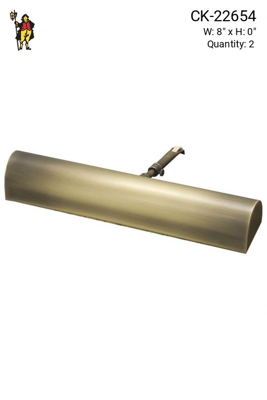 8" Traditional Antique Brass Picture Light