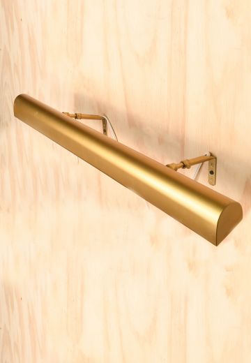 30" Satin Brass Picture Light