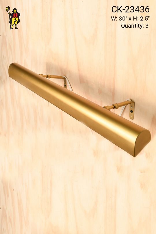 30" Satin Brass Picture Light