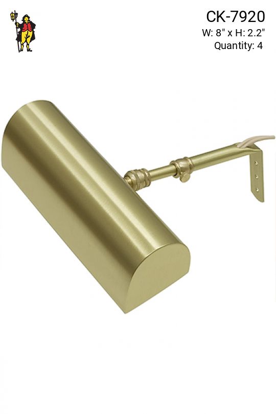 Traditional Satin Brass 8" Picture Light
