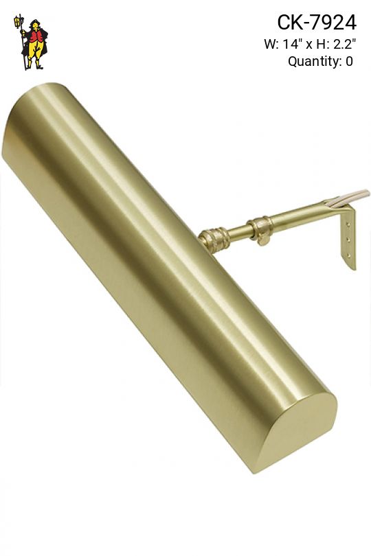Satin Brass Traditional 14" Picture Light
