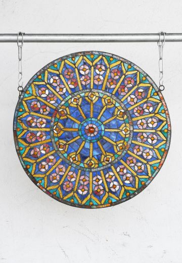 Multicolor Geometric Stain Glass