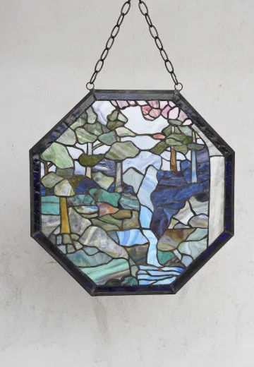 Green & Blue Stain Glass