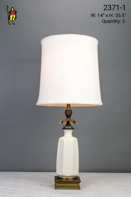 Ceramic White Table Lamp
