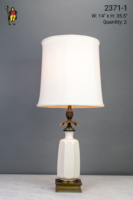 Ceramic White Table Lamp