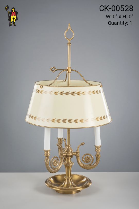 Three Candle Bouliette Table Lamp