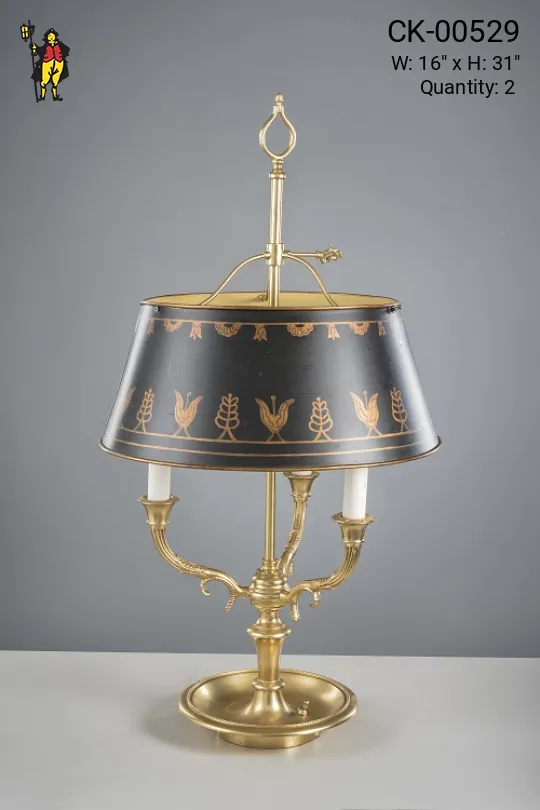 Three Candle Bouliette Table Lamp
