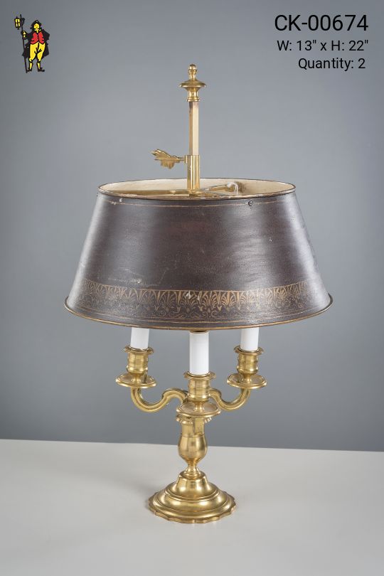 Antique Brass Bouliette Table Lamp
