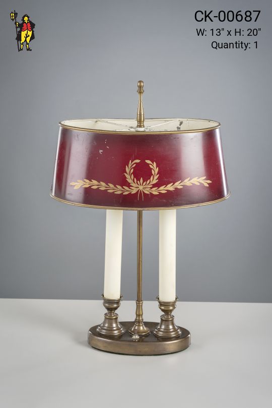 Two Candle Bouliette Table Lamp