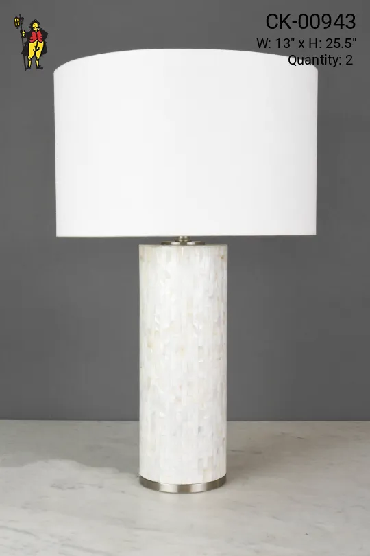 White Marble Table Lamp