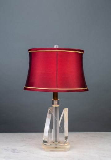 Glass Triangles Table Lamp