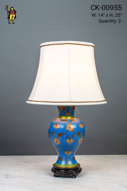 Floral Ceramic Table Lamp