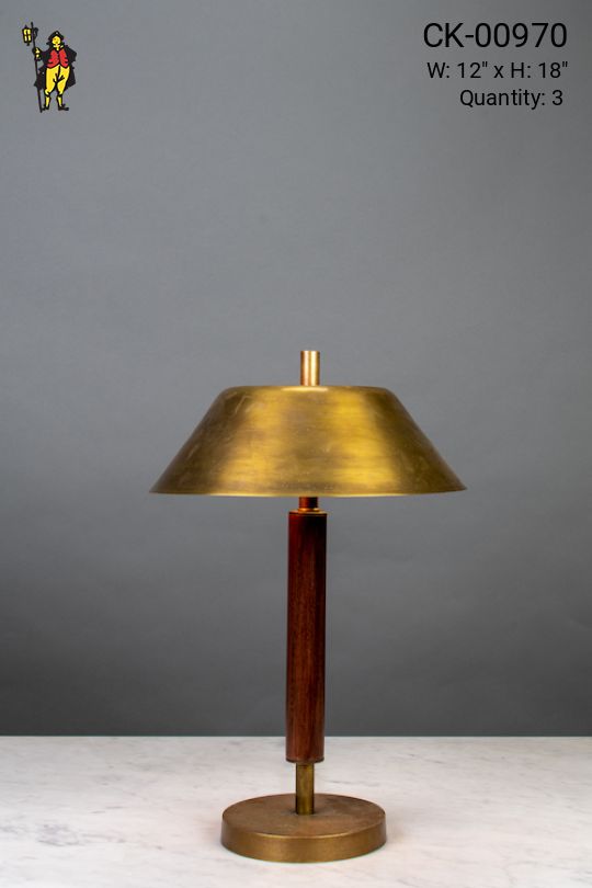 Brass Shaded Table Lamp