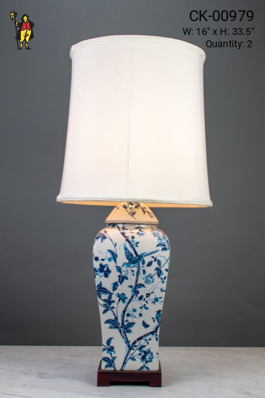 Floral Ceramic Table Lamp