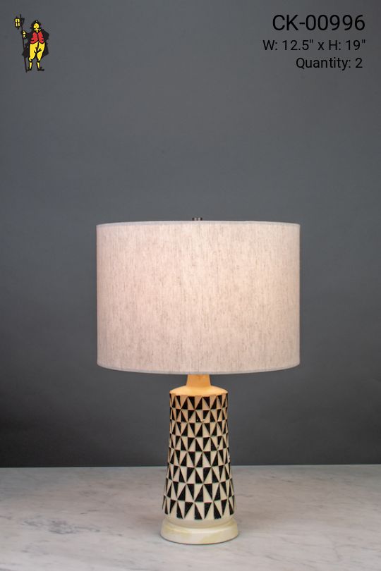 Black & White Ceramic Table Lamp