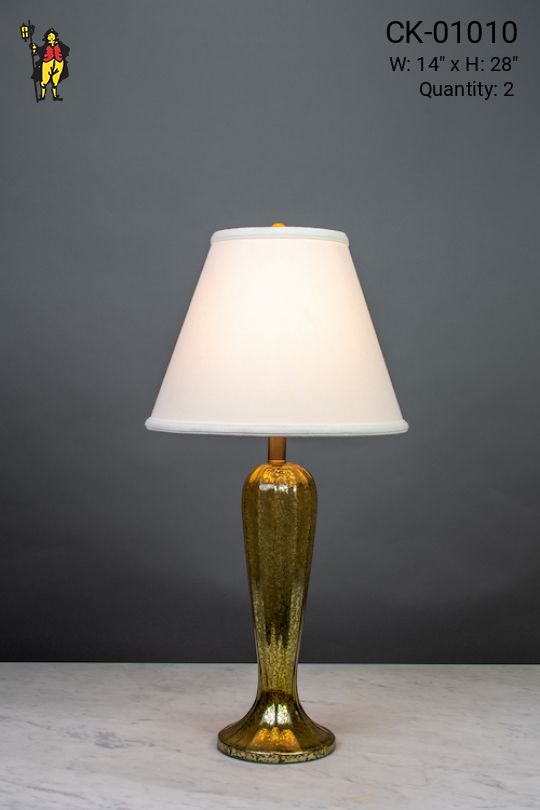 Distressed Brass Table Lamp