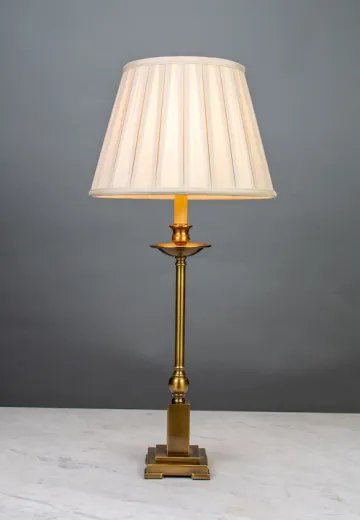 Tall Single Candle Table Lamp