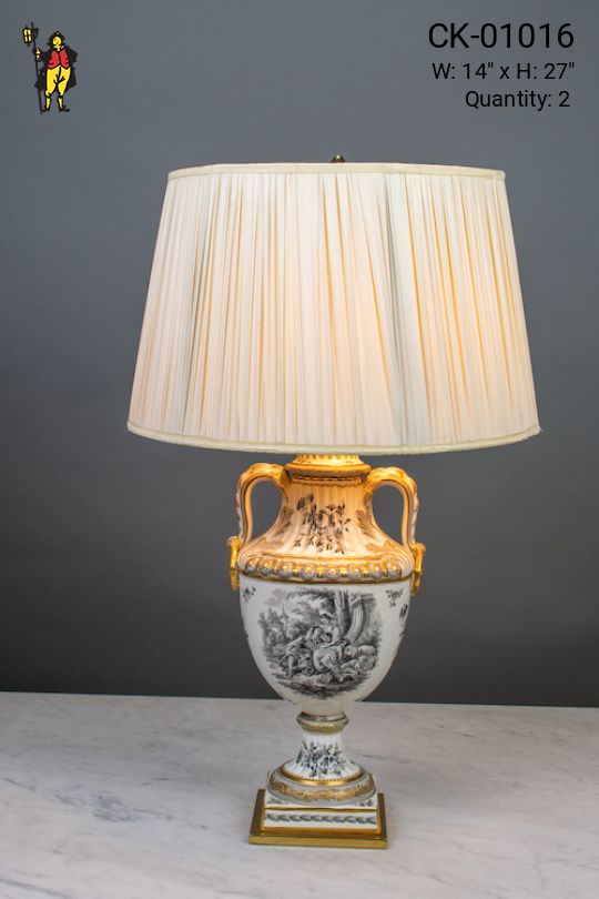 Ceramic Urn Style Table Lamp