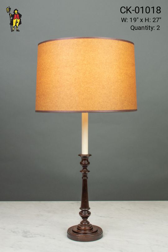 Tall Single Candle Table Lamp