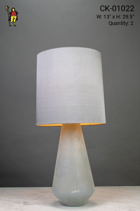 Gray Ceramic Table Lamp