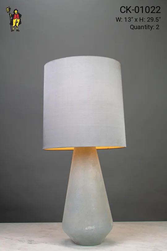 Gray Ceramic Table Lamp